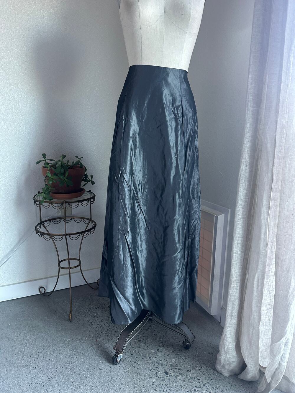 A Fortiori Women’s M Skirt Charcoal Grey Maxi Skirt Full Length Formal